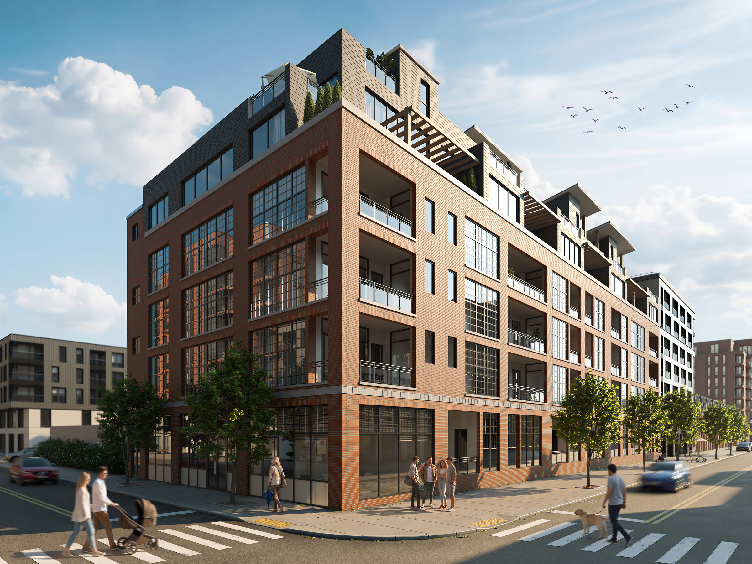 W Lofts from the corner of Smallman and 26th Street